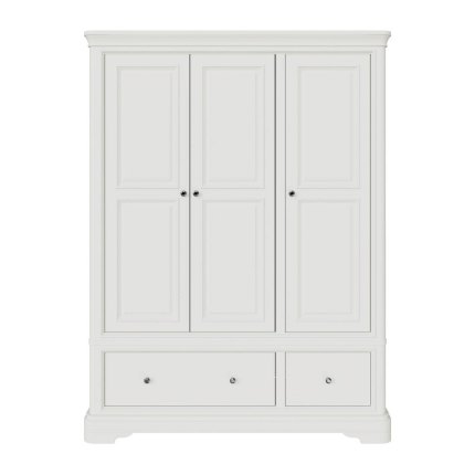 Mabel Bone 3 Door 2 Drawer Wardrobe