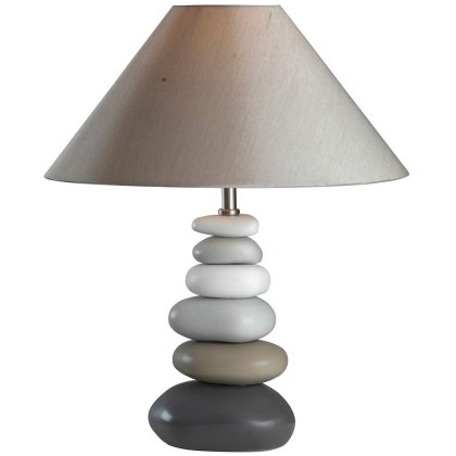 Pebble Drift Grey Table Lamp