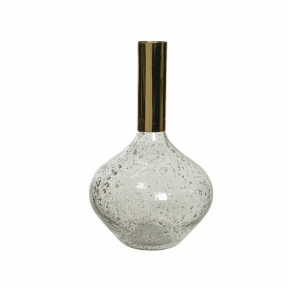 Kaemingk Gold & Glass Vase