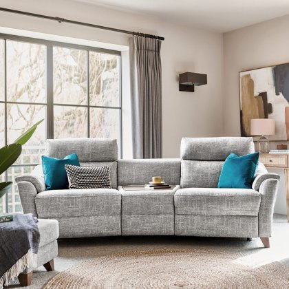 G Plan Hurst Large Recliner Sofa with Curved Console G Plan Hurst Large Recliner Sofa with Curved Console