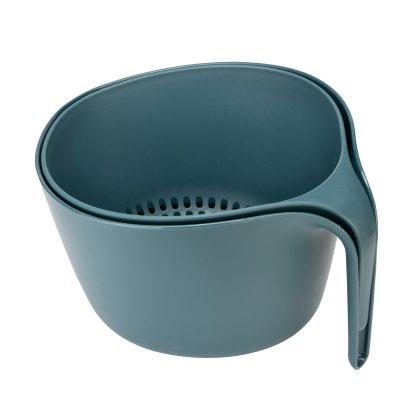 Fusion Twist Mixing Bowl & Colander Set Blue
