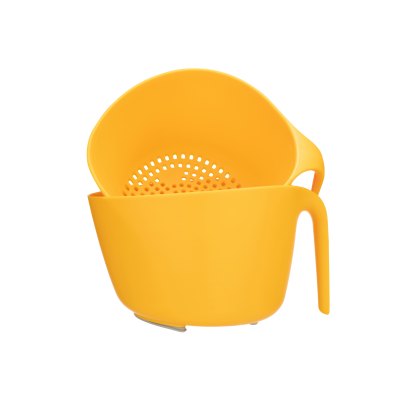 Fusion Twist Mixing Bowl & Colander Set Yellow