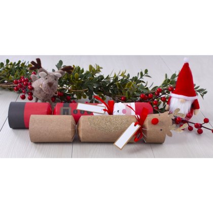 Set of 6 12' Santa & Rudolph Crackers