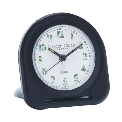 London Clock Company Black Flip Alarm Clock