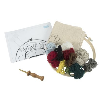 Trimits Festive Car Punch Needle Hoop Kit