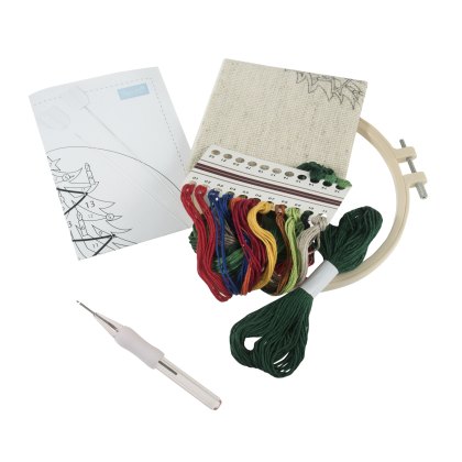 Trimits Tree Embroidery Punch Needle Hoop Kit
