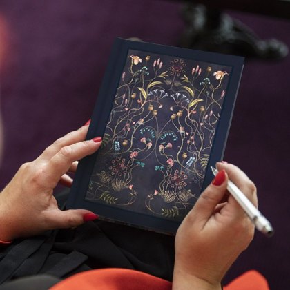 Chateau Printed Wildflower Lined Hard Case Notebook