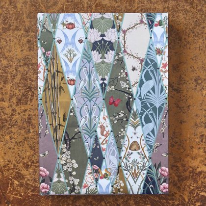 Chateau Printed Nouveau Wallpaper Plain Hard Case Notebook