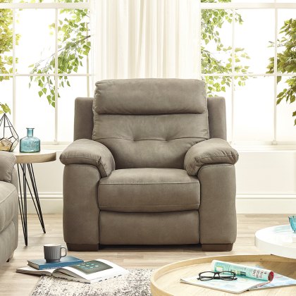 Aries Power Recliner Chair in Charcoal Grey