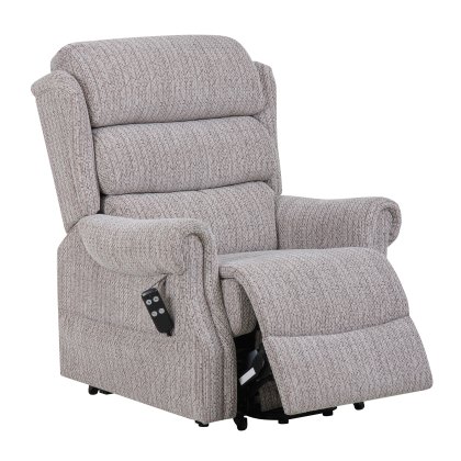 Lincoln Petite Dual Motor Lift & Rise Recliner in Wheat Fabric