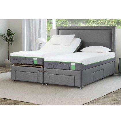 Tempur Moulton Adjustable with Front and Side Drawers Massage Base