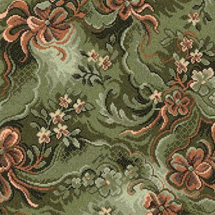 Glenavy In Green Buttons & Bows Carpet