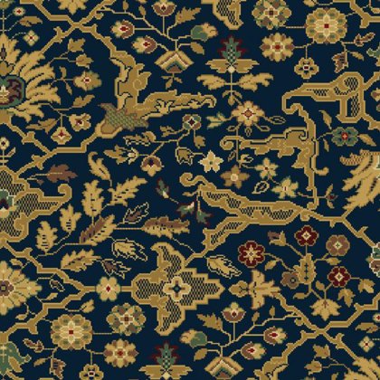 New Barington In Kashmir Navy Carpet New Barington In Kashmir Navy Carpet