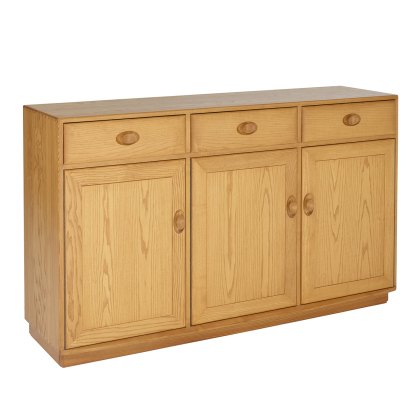 Ercol Windsor 3 Door High Sideboard