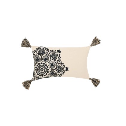 Morris & Co Granada Cushion Linen & Indigo