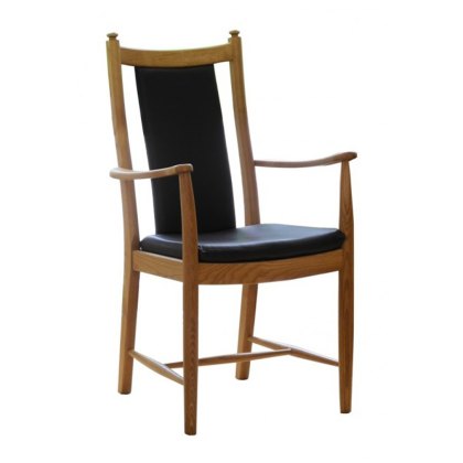 Ercol Windsor Classic Dining Armchair - Leather