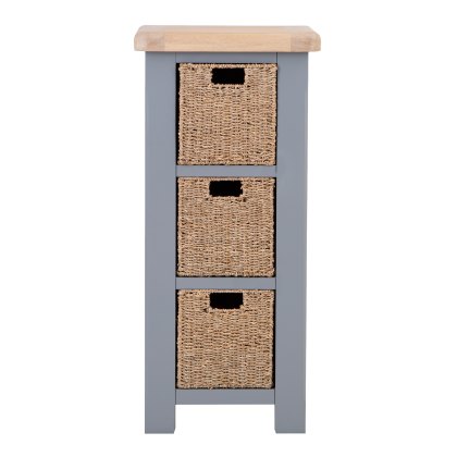 Chatsworth Oak Shoe Storage Cabinet Basket