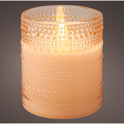 Kaemingk indoor LED wick candle Orange
