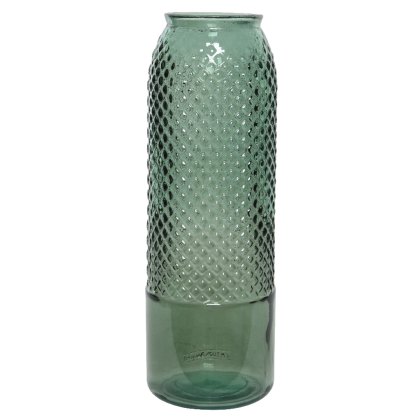 Kaemingk Green Diamond recycled glass Vase
