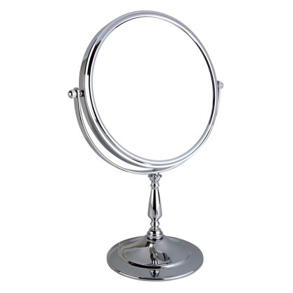 Chrome Pedestal 10x Magnifying Mirror