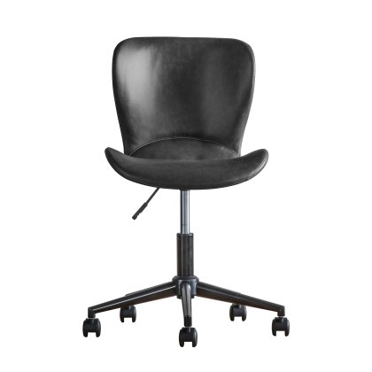 Marvel Swivel office chair in charcoal