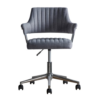 Mickey Swivel office chair in charcoal