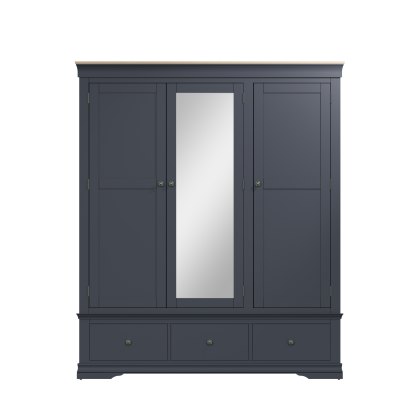Henley 3 Door 2 Drawer Wardrobe