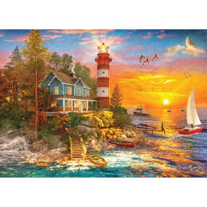 Gibsons Lighthouse Island 500Pc Puzzle