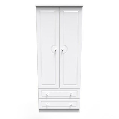 Krystal 2ft6in 2 Drawer Wardrobe