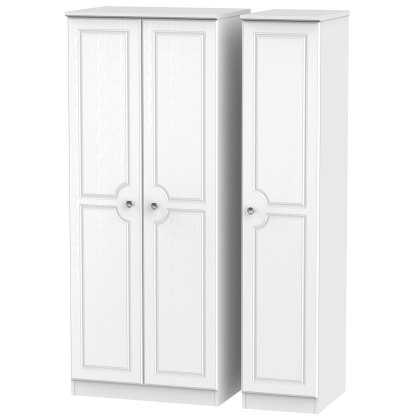 Krystal Triple Plain Wardrobe Krystal Triple Plain Wardrobe