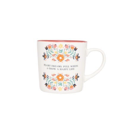 Siip folk floral plant dreams mug