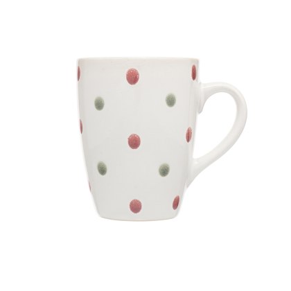 Siip reactive glaze spot mug green & red Siip reactive glaze spot mug green & red