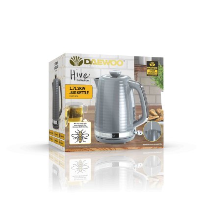 Daewoo Grey Hive 1.7 Textured Kettle