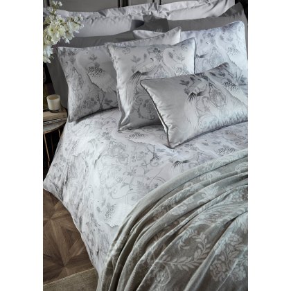 Laura Ashley Tregaron Silver Duvet Cover Set