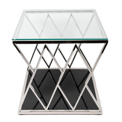 Zahara Glass Side Table