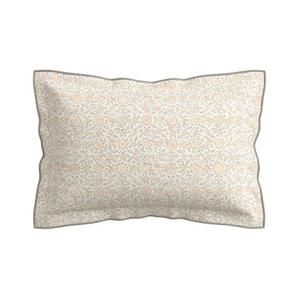 V&A Kerala Soft Ivory & Slate Duvet Cover