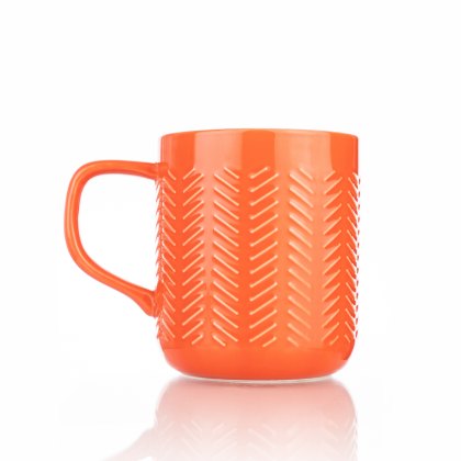 Siip embossed Diagonal Lines red Mug