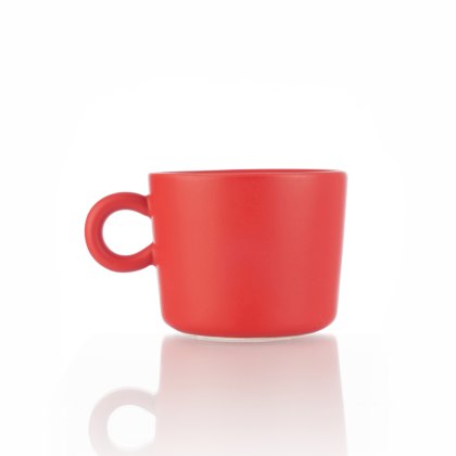 Siip matt Round handle pink Mug