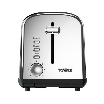 Tower Inifnity 2 Slice Stainless Steel Toaster