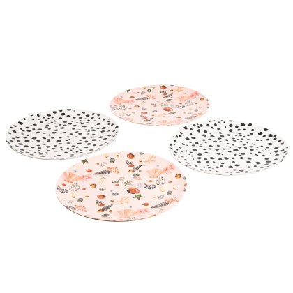 Eleanor Bowmer set of 4 melamine dinner plates