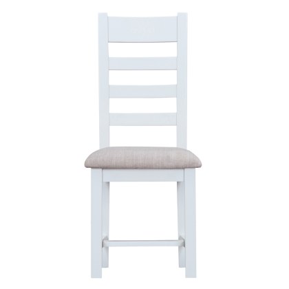 Tenby Ladder Back Chair in White
