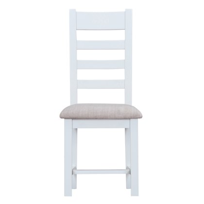 Tenby Ladder Back Chair in White