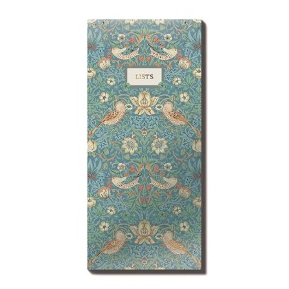 William Morris Magnetic List Pad Green William Morris Magnetic List Pad Green