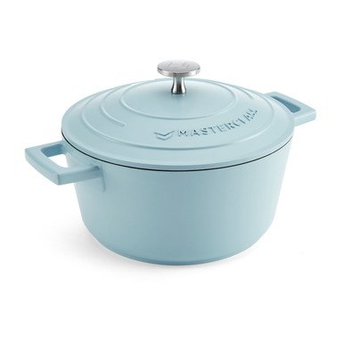 MasterClass 2.5L Cast Aluminim Casserole Dish, Sky Blue