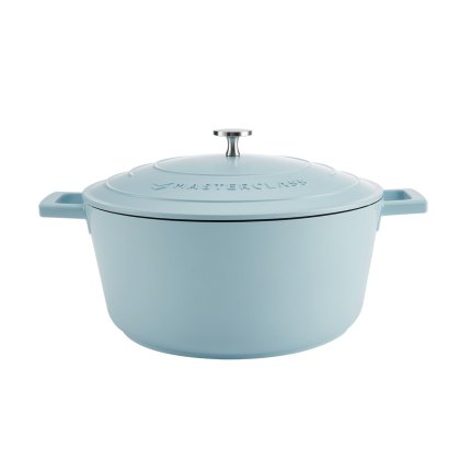 MasterClass 5L Cast Aluminium Casserole Dish Sky Blue