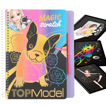 Topmodel Magic-Scratch Book