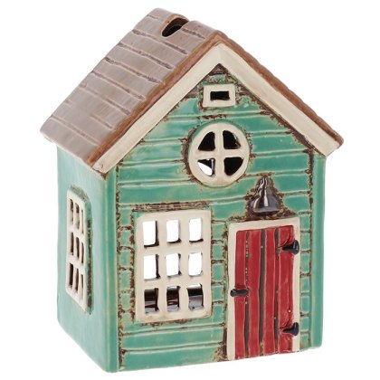 Village Pottery Holiday House Green Tealight Village Pottery Holiday House Green Tealight