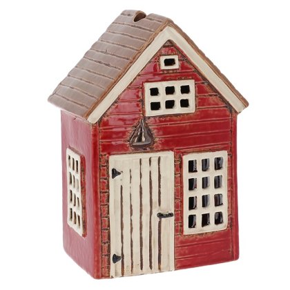 Village Pottery Holiday House Red Tealight Village Pottery Holiday House Red Tealight
