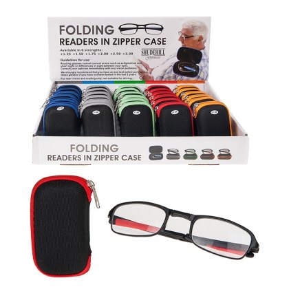 Folding Glasses in Zipper Case Folding Glasses in Zipper Case