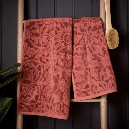 Morris & Co St James Red Towels Morris & Co St James Red Towels